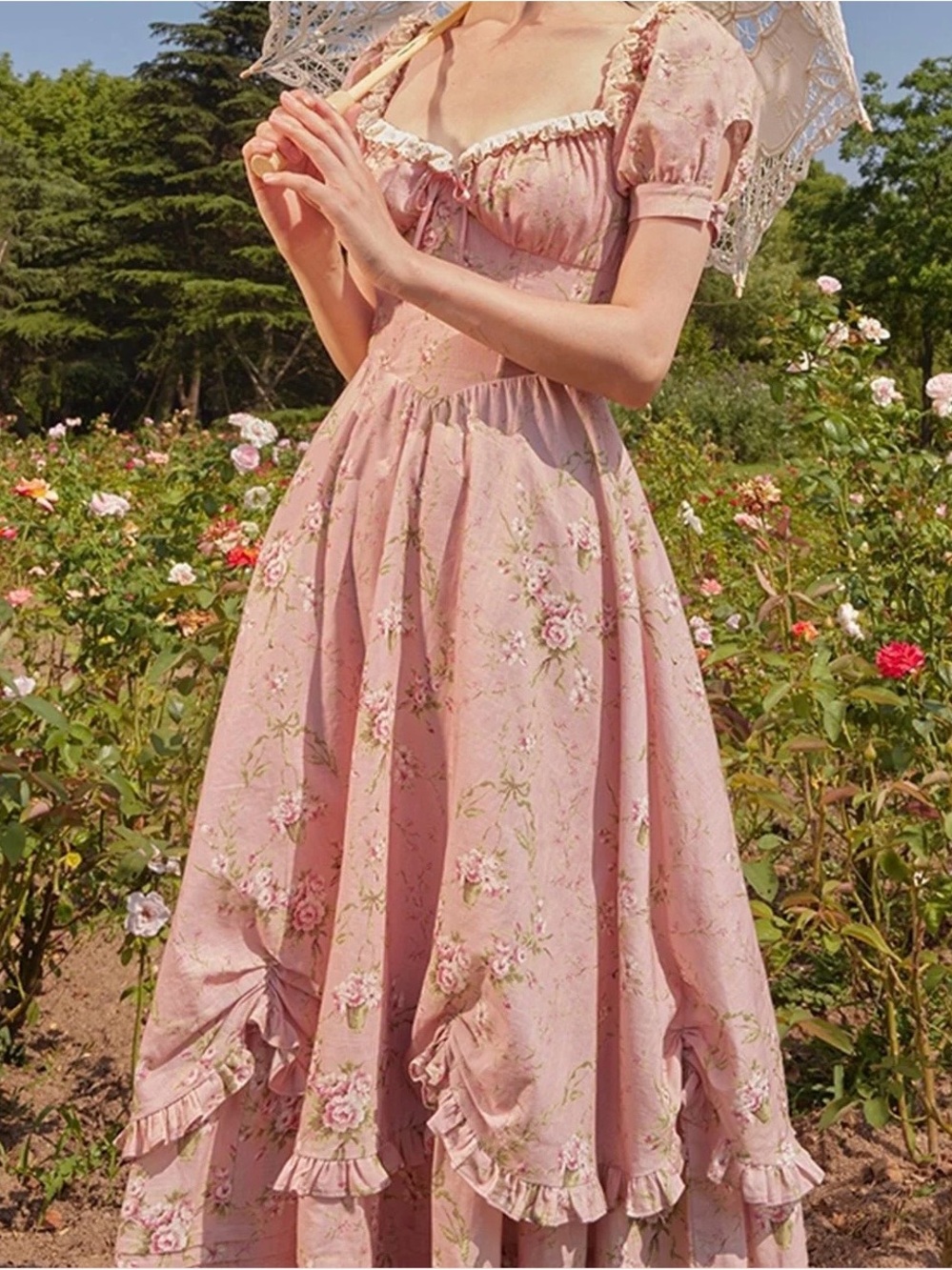 Lacemade Cottage-core Rosa Rubus Story Corset Dress 🎀